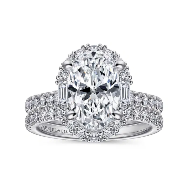 【grasssky绿黛】14k白金光环婚戒LD-355-3-16 - 图片 4